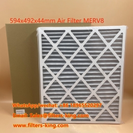 Geplooide filters met gemiddelde efficiëntie 594*492*44