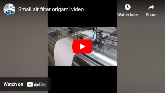 Kleine luchtfilter origami video